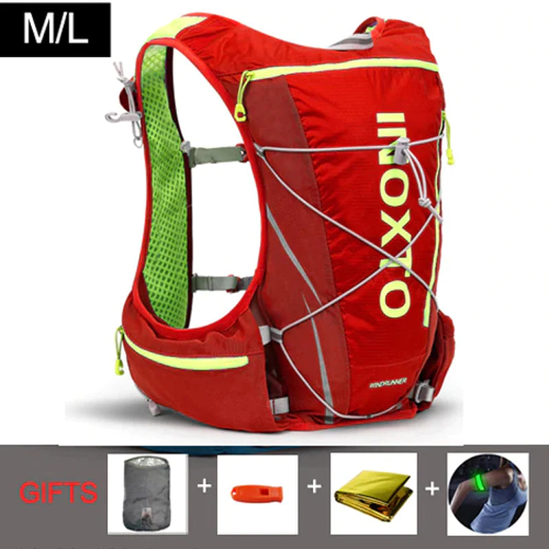 8L Trail Running Hydration Vest Backpack with Water Flask