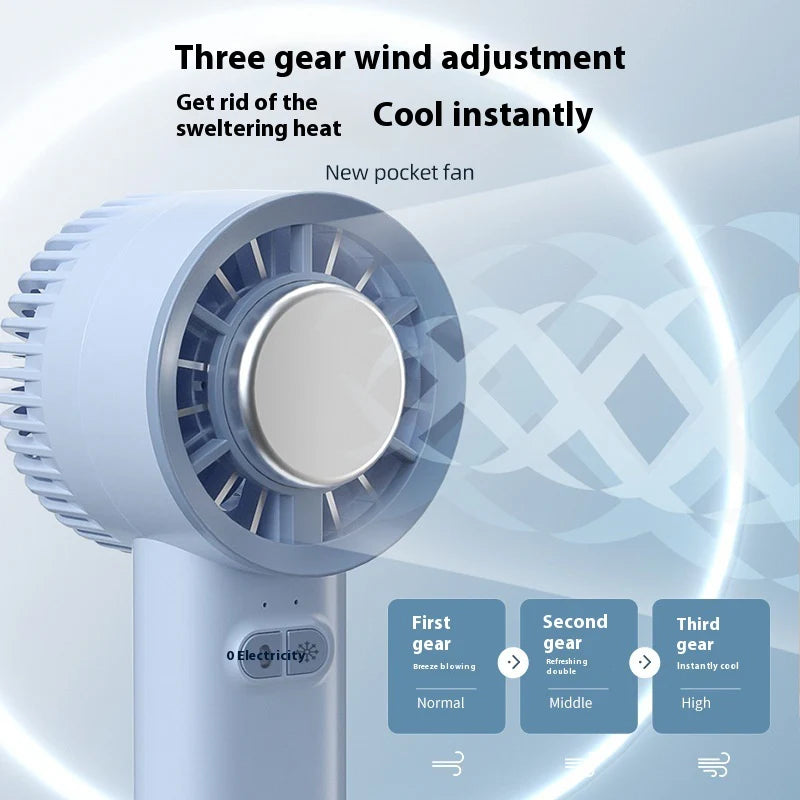 Handheld Turbo Jet Fan Mini Portable Ice Cold Fan 