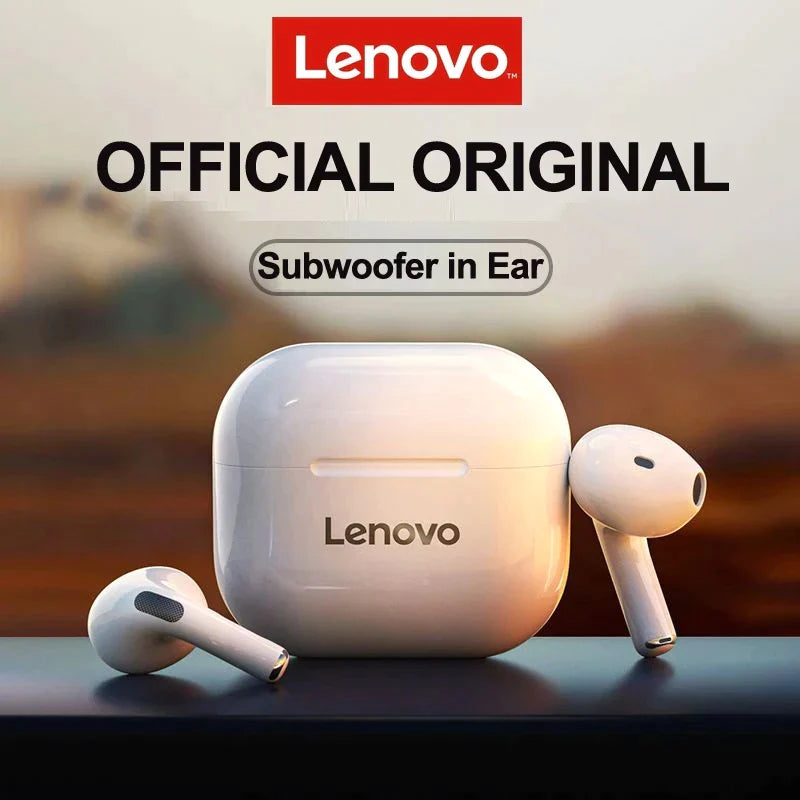 Lenovo LP40 TWS Wireless Earphone Bluetooth 5.0 Dual Stereo with Noise Reduction and Bass Touch Control