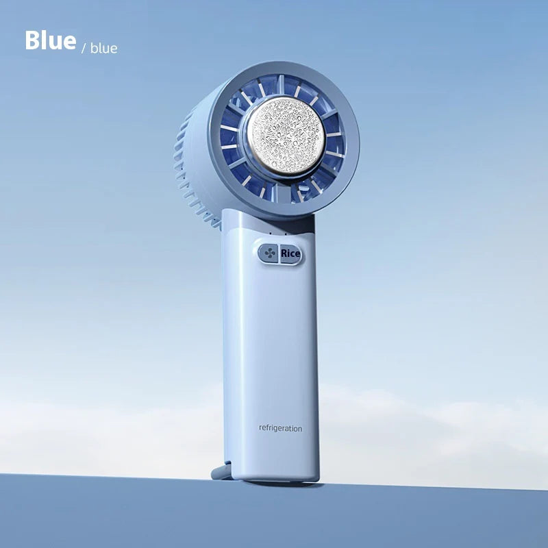 Handheld Turbo Jet Fan Mini Portable Ice Cold Fan 