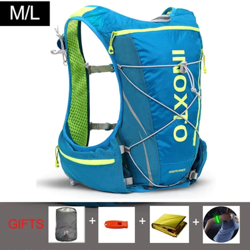 8L Trail Running Hydration Vest Backpack with Water Flask