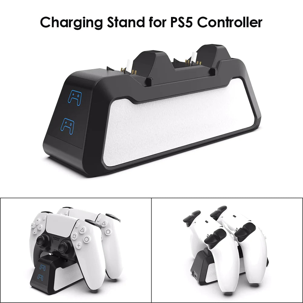 Sony PS5 Dual Fast Charger Wireless Controller Dock Station USB 3.1