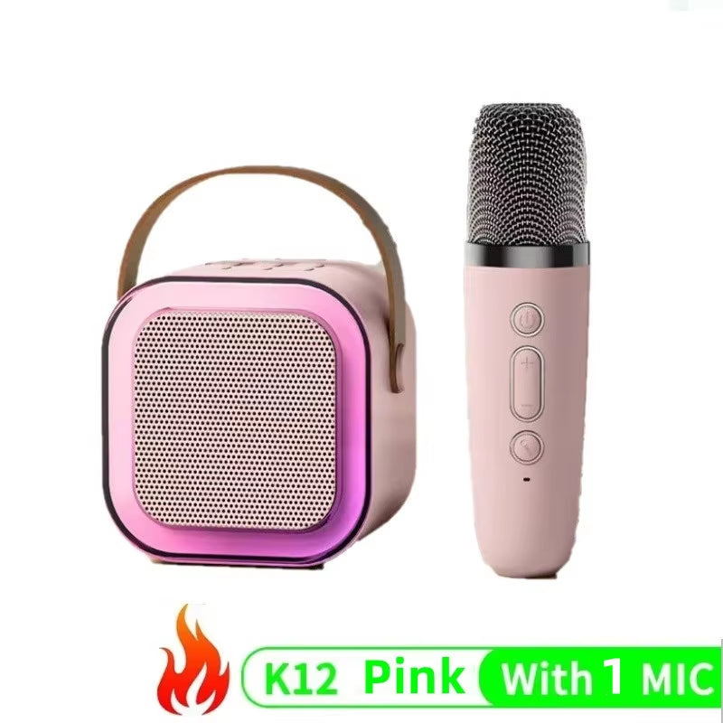 Mini Bluetooth Karaoke Machine With Wireless Microphones