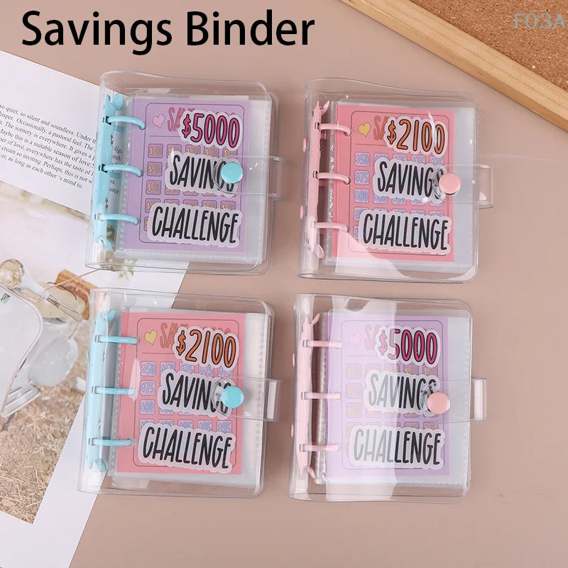 Savings Challenge Loose-Leaf Notebook Savings Binder $2100-$5000  