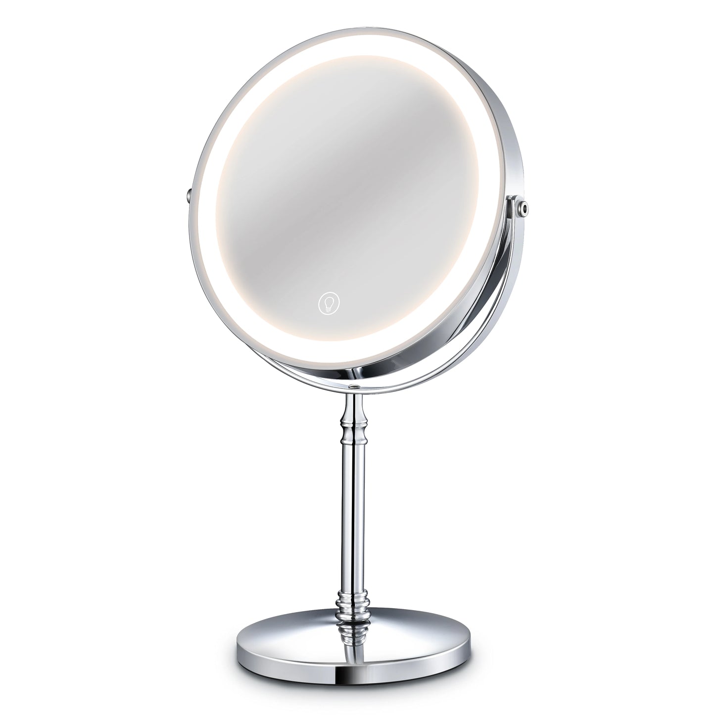 8 Inch Adjustable Light Makeup Mirror with Light USB Charging With 10X Magnifying