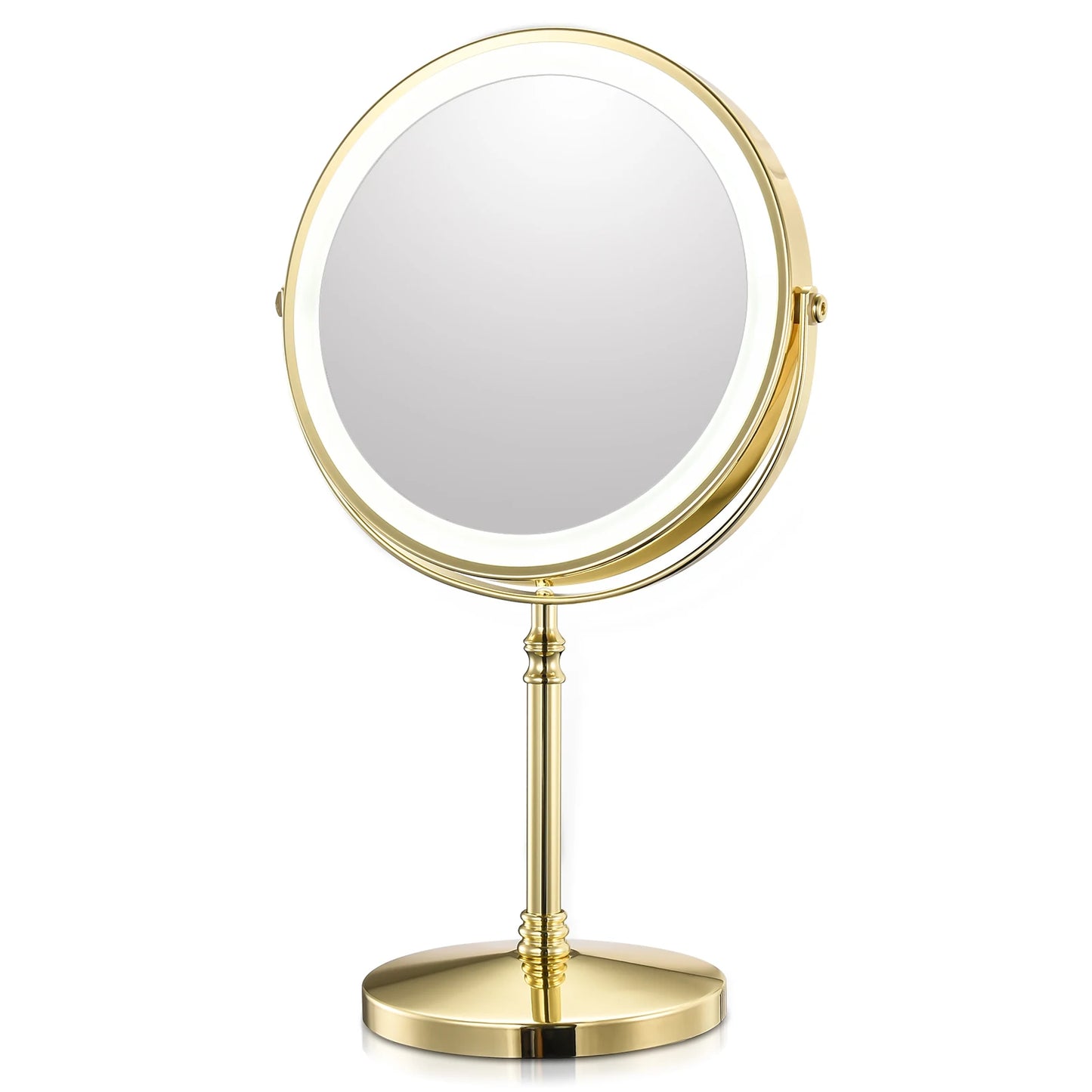 8 Inch Adjustable Light Makeup Mirror with Light USB Charging With 10X Magnifying