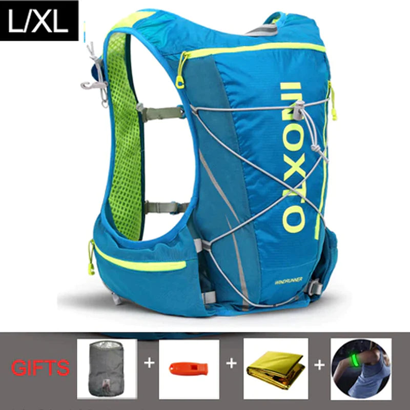 8L Trail Running Hydration Vest Backpack with Water Flask