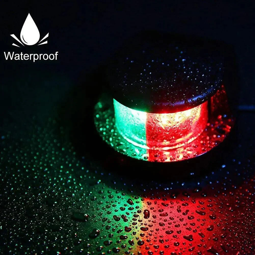 Red And Green 12V Waterproof Boat Navigation Light LED Bow Marine Front Pontoon Lamp 