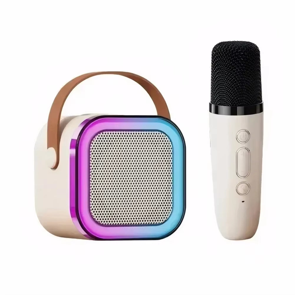 Mini Bluetooth Karaoke Machine With Wireless Microphones