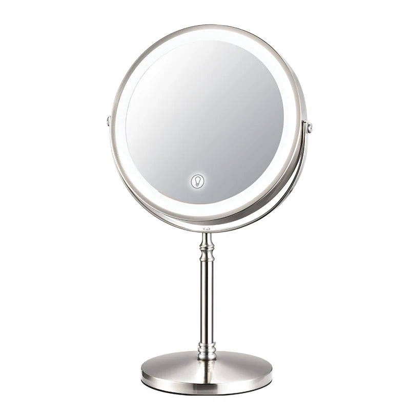 8 Inch Adjustable Light Makeup Mirror with Light USB Charging With 10X Magnifying