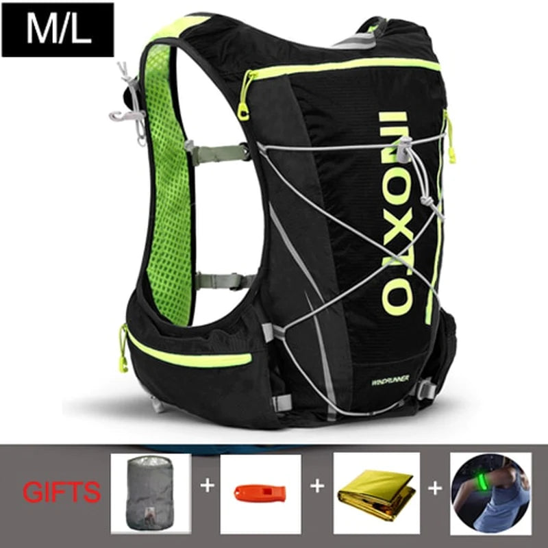 8L Trail Running Hydration Vest Backpack with Water Flask