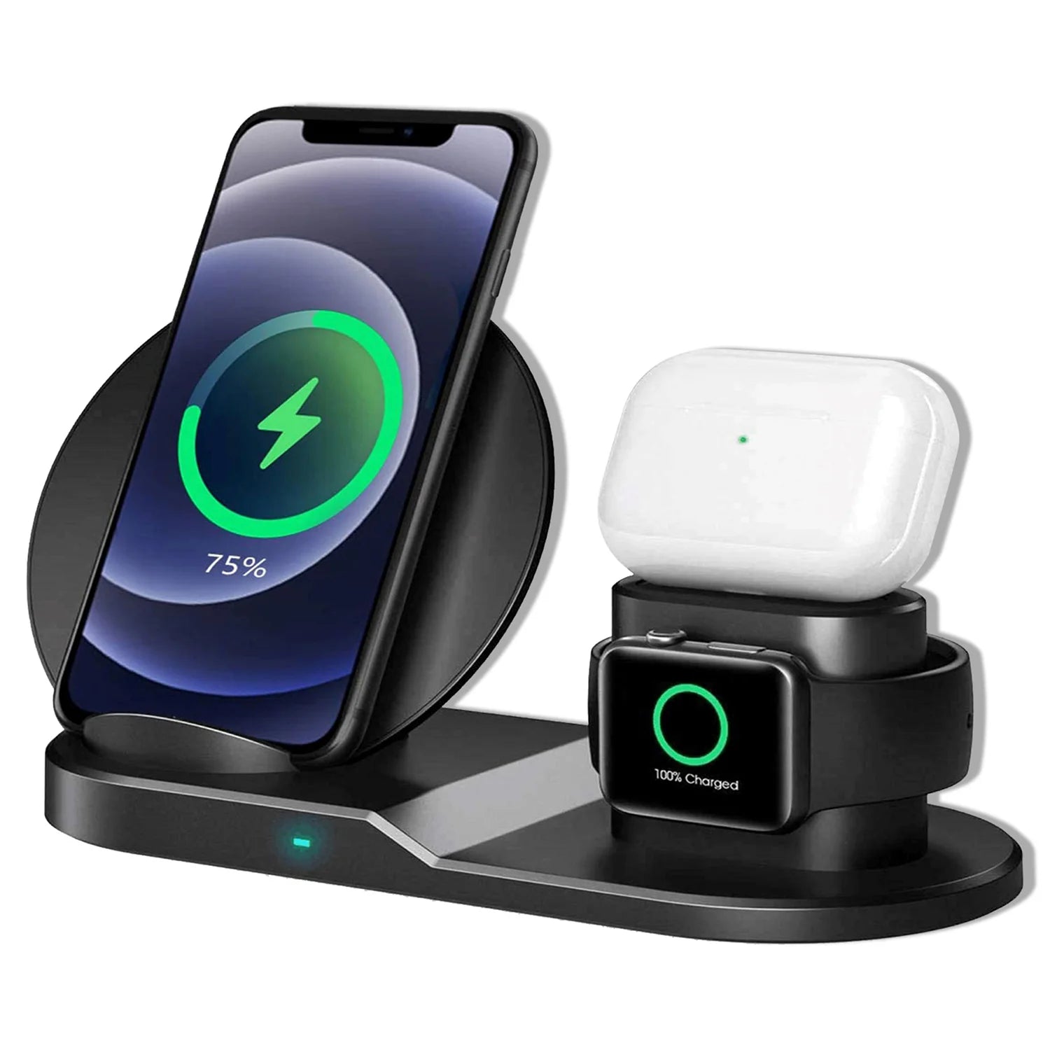 3 in 1 Wireless Charging Station 10W Phone, Watch And Earpod Charger